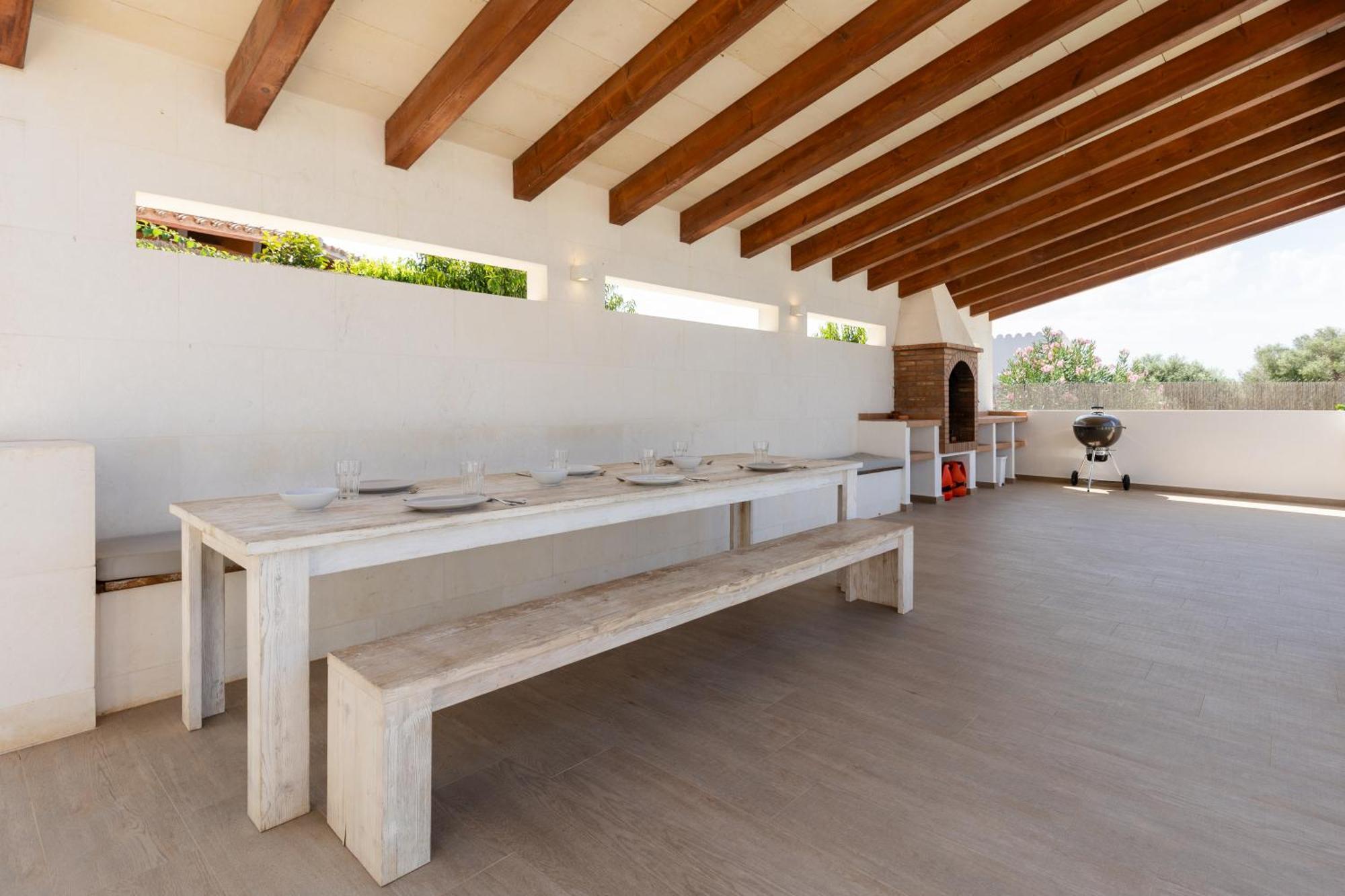 Villa Maravilla With Heatable Pool Rooftopbar With Sea Views And Range Rover Binibeca Exterior photo