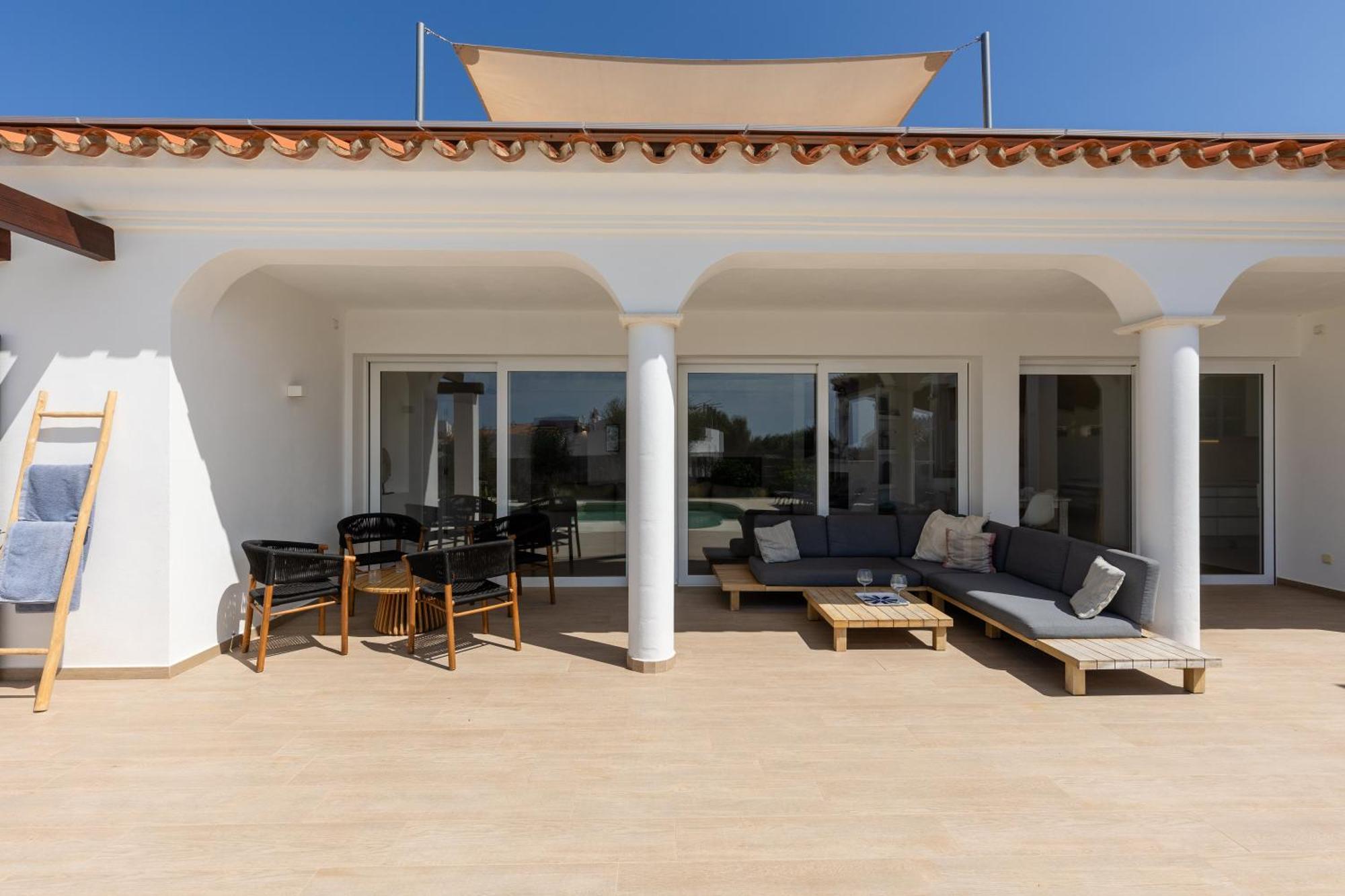 Villa Maravilla With Heatable Pool Rooftopbar With Sea Views And Range Rover Binibeca Exterior photo